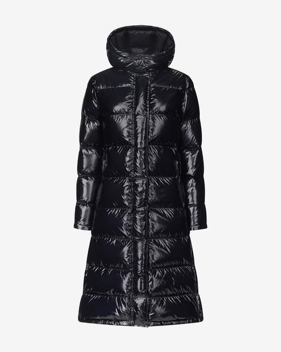 Chaqueta con capucha JOTT Karachi negro brillante mujer