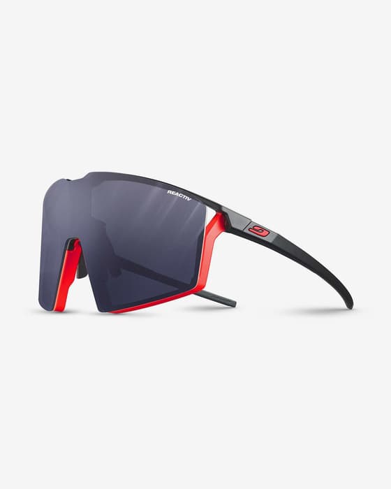 Gafas Julbo Edge negro naranja mate con lentes REACTIV Photochromic Performance 0-3 gris