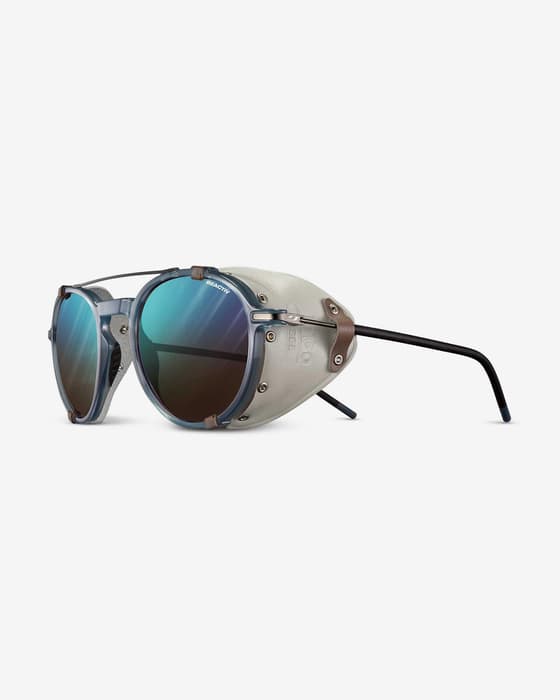Julbo Legacy sunglasses in dark blue with REACTIV 2-4 blue lenses.