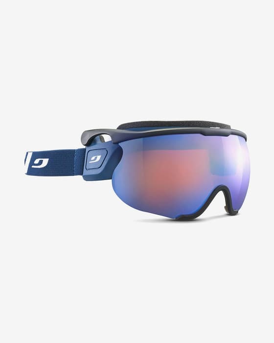 Julbo Sniper Evo L Brille blau mit verspiegelter Spectron 2 Polycarbonat Scheibe orange/blau
