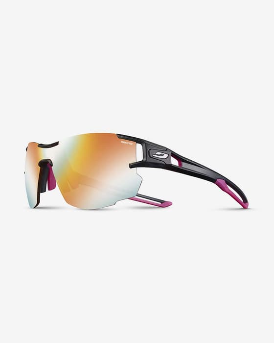 Gafas Julbo Aerolite negro translúcido mate rosa con lentes REACTIV Photochromic Performance mujer