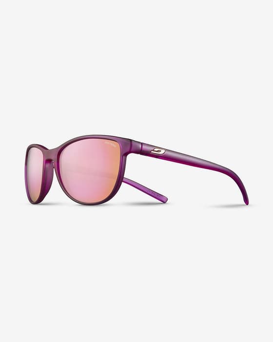 Gafas Julbo Idol violeta translúcido mate con lentes Spectron 3 rosa infantil