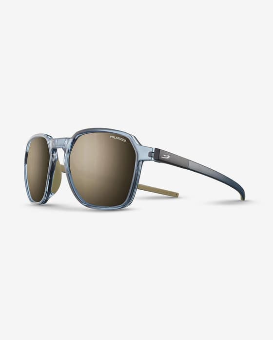 Gafas Julbo Drive azul translúcido con lentes espejadas Spectron 3 Polarized marrón