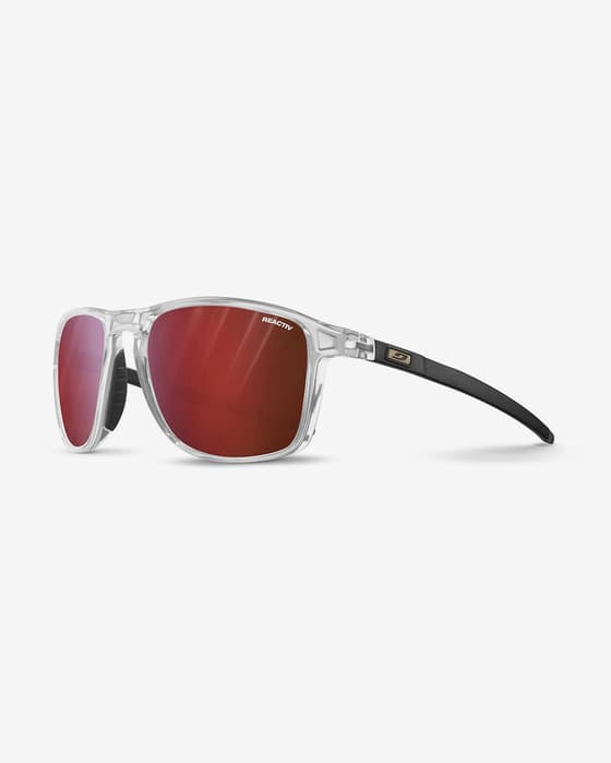 Julbo Compass Glasses crystal bright with photochromic lenses REACTIV 0-3 High Contrast red