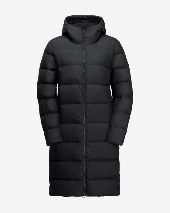 Chaqueta con capucha Jack Wolfskin Frozen Palace Coat negro mujer
