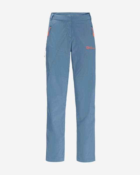 Pantalón largo Jack Wolfskin Glastal azul celeste mujer