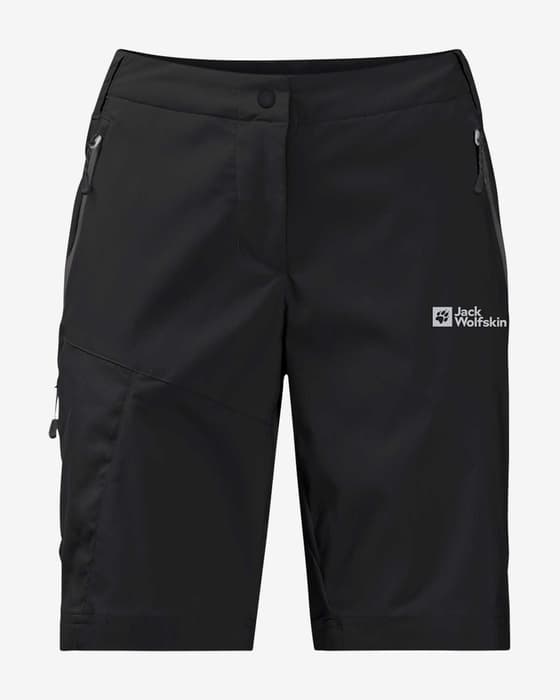 Pantalón corto Jack Wolfskin Glastal negro mujer