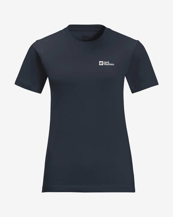 Camiseta Jack Wolfskin Essential manga corta azul noche mujer
