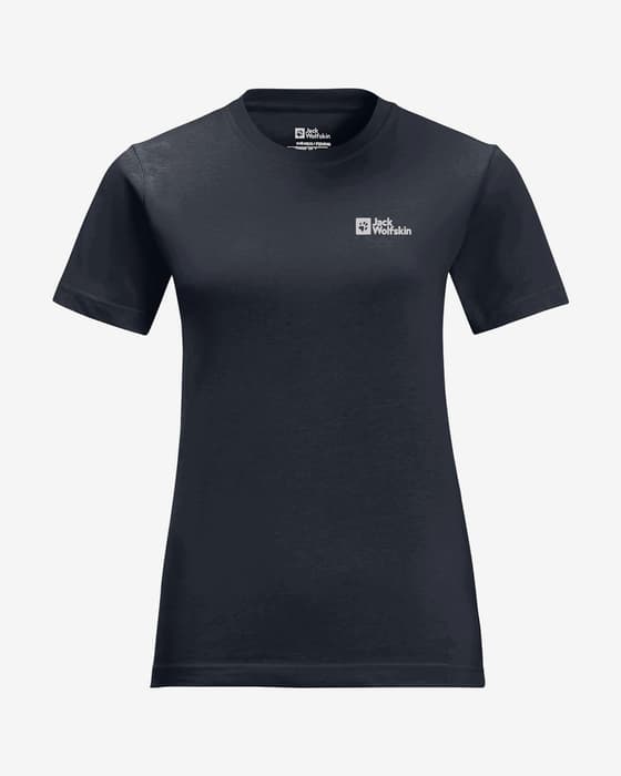 Jack Wolfskin Essential Short Sleeve T-shirt Pure Black Women