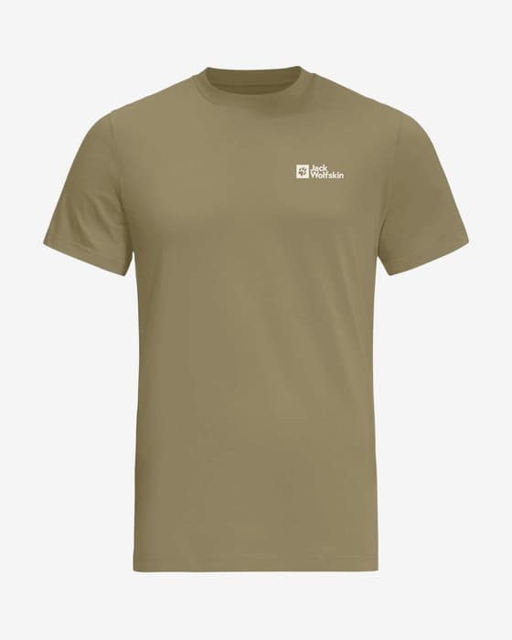 Camiseta Jack Wolfskin Essential manga corta verde caqui