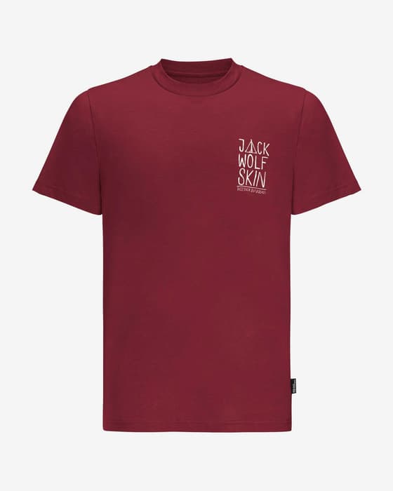 Camiseta Jack Wolfskin Jack Tent manga corta granate