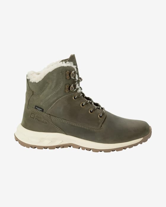Botas Jack Wolfskin Queenstown City Texapore Mid verde kaki mujer