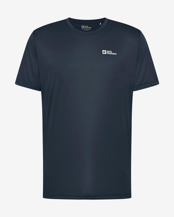 Jack Wolfskin Tech Short Sleeve T-shirt navy blue
