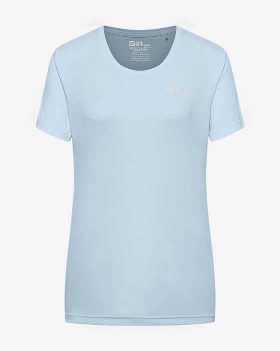 Jack Wolfskin Tech Short Sleeve T-shirt Pastel Blue Women
