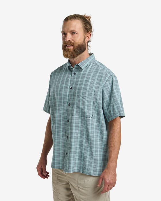 Jack Wolfskin Meseta short sleeve shirt pastel blue grey