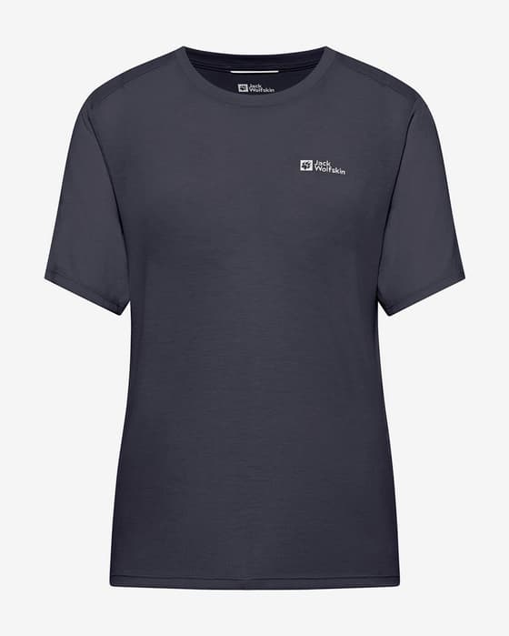 Jack Wolfskin Vonnan Short Sleeve T-shirt Graphite Black Women