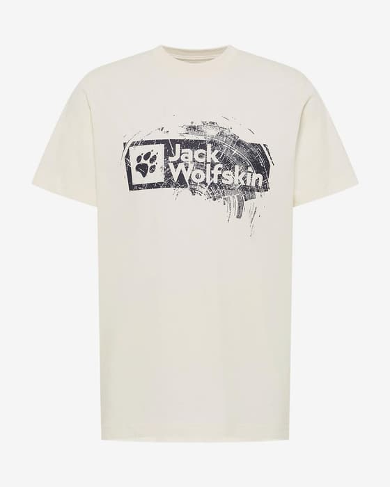 Jack Wolfskin Brand short sleeve T-shirt white