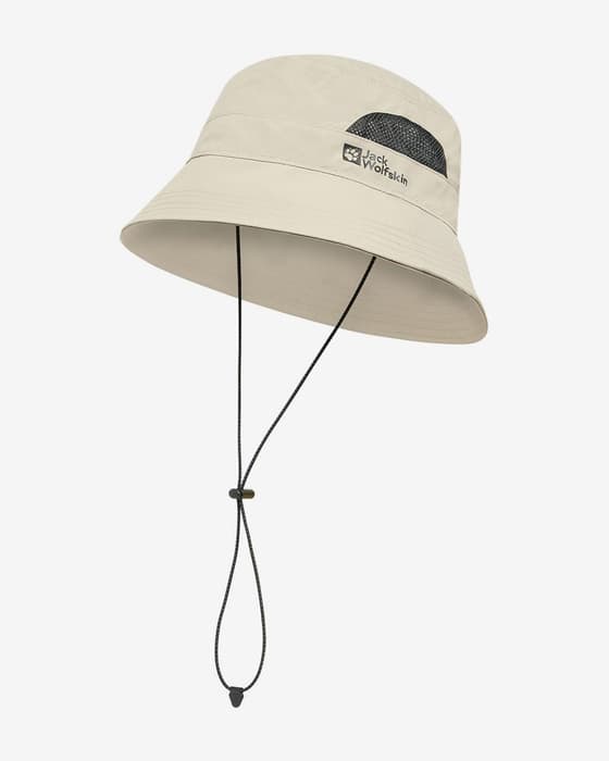 Cappello Jack Wolfskin Vent Bucket bianco sporco