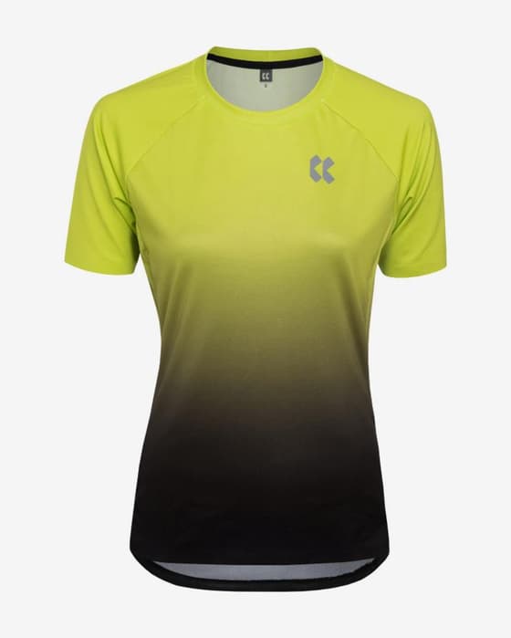 Maillot Kalas Discover Z2 manche courte jaune noir femme