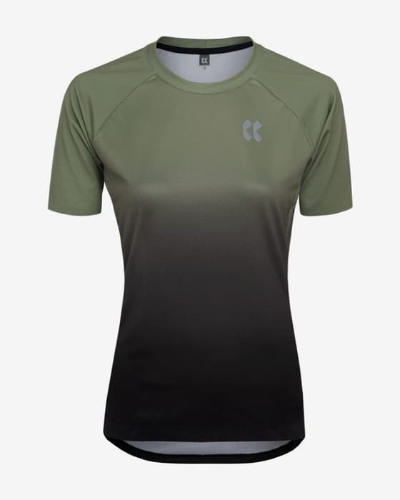 Maillot Kalas Discover Z2 manche courte vert noir femme