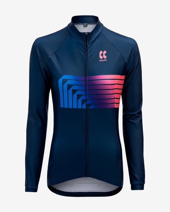 Maillot Kalas Motion Z2 manga larga azul mujer