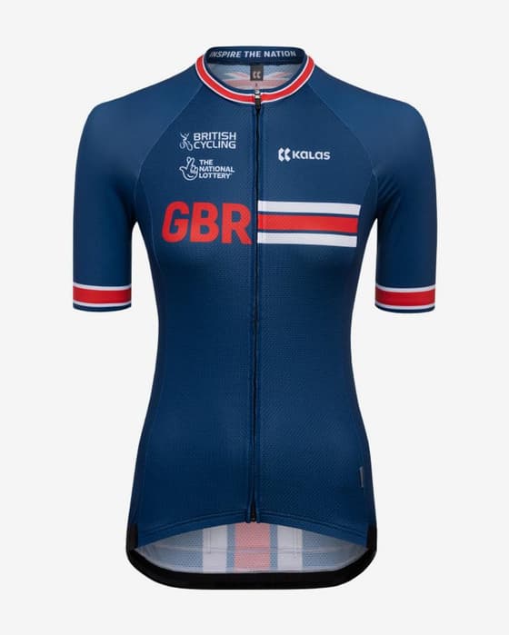 Maillot Kalas GBCT Z2 manche courte bleu foncé femme