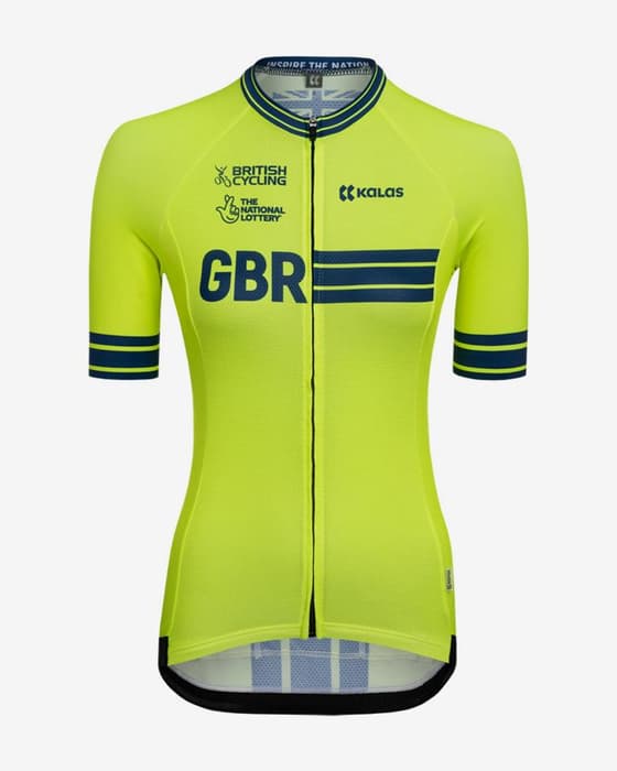 Maillot Kalas GBCT Z2 manga corta amarillo mujer 