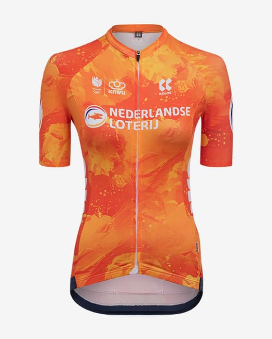 Maillot Kalas Fédération des Pays-Bas manches courtes orange femme