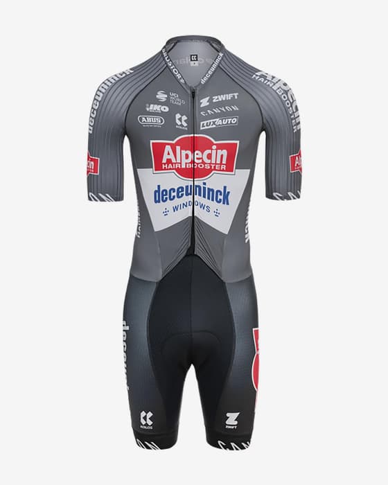 Combinaison intégrale Alpecin - Deceuninck 2025 gris blanc