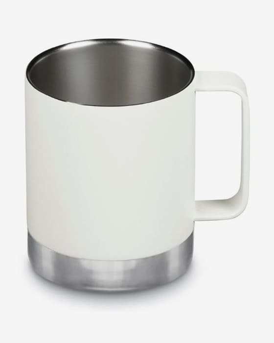 Taza termo Klean Kanteen Camp Mug Tumbler Lid Cap 350 ml blanco