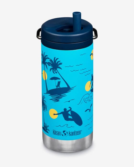 Botella termo Klean Kanteen Insulated TKWide Twist Cap 2.0 355 ml azul