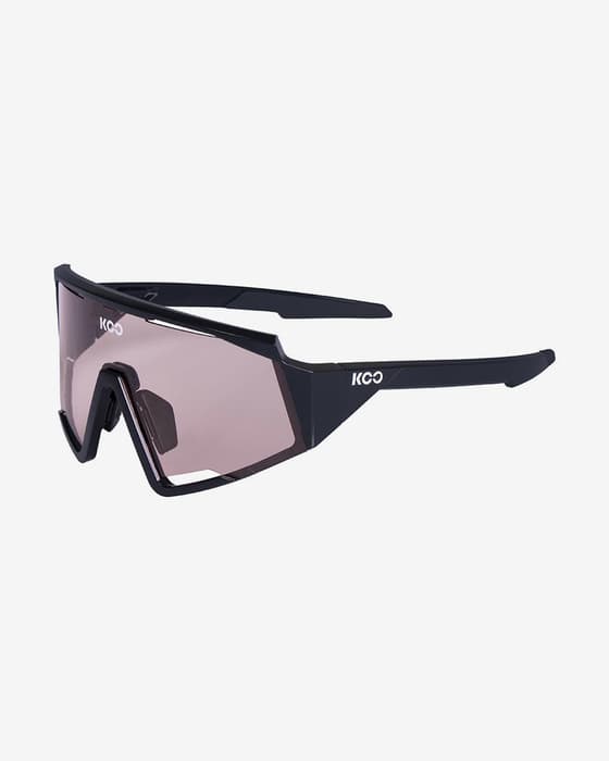 Gafas KOO Spectro negro con lente fotocromática rosa
