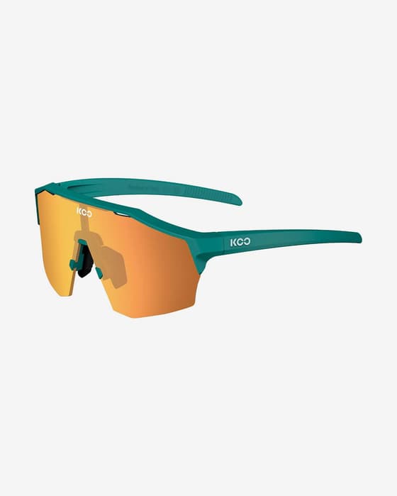 Gafas KOO Alibi verde mate lente espejada Zeiss naranja