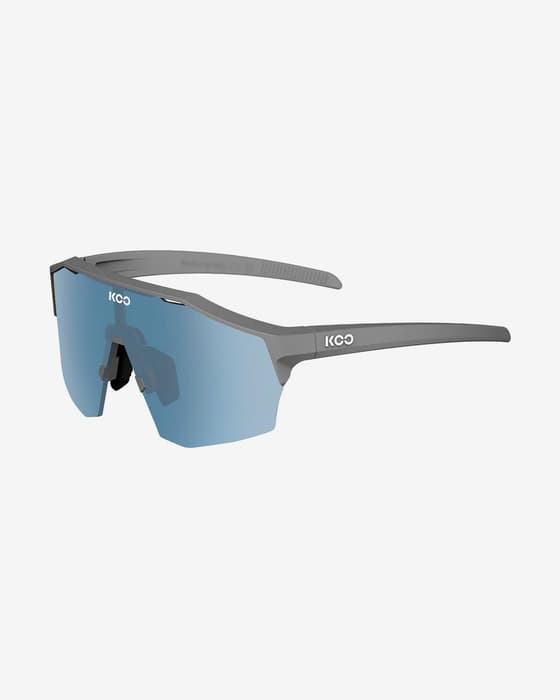 Gafas KOO Alibi gris mate lente espejada Zeiss turquesa