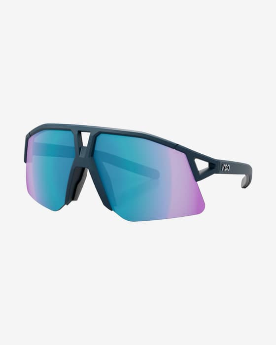 Gafas KOO Hype Dark Blue Matt con lentes Turquoise Mirror