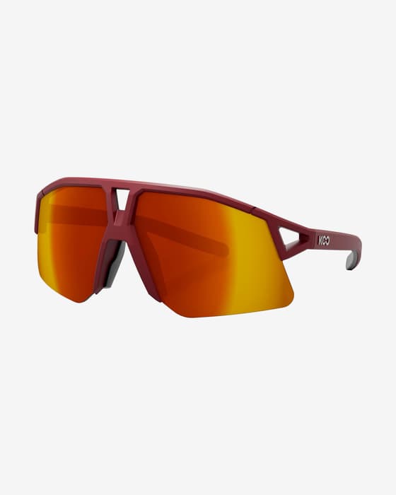 Gafas KOO Hype Dark Red Matt con lentes Red Mirror