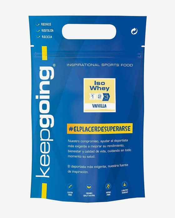Batido Keepgoing Iso Whey Protein 1000 g sabor vainilla