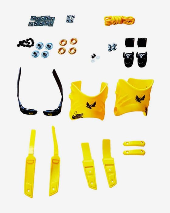 Kit de personalización KRF para patines Angel amarillo