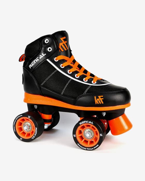 Patines KRF Roller Rental negro naranja