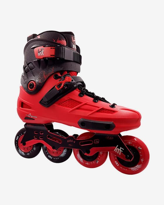 KRF FRS Angel 4x80 New Frame schaatsen rood zwart