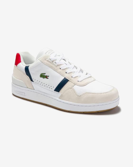 Zapatillas Lacoste T-Clip blanco beige azul