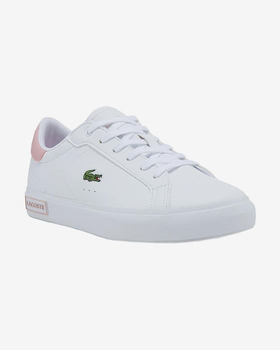 Chaussures Lacoste Powercourt blanc junior