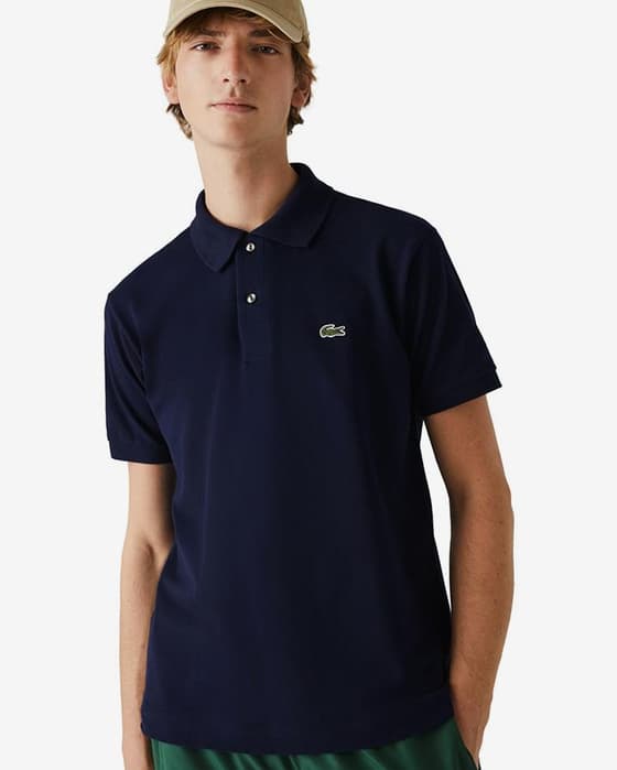Polo Lacoste Classic Fit L.12.12 manche courte bleu marine