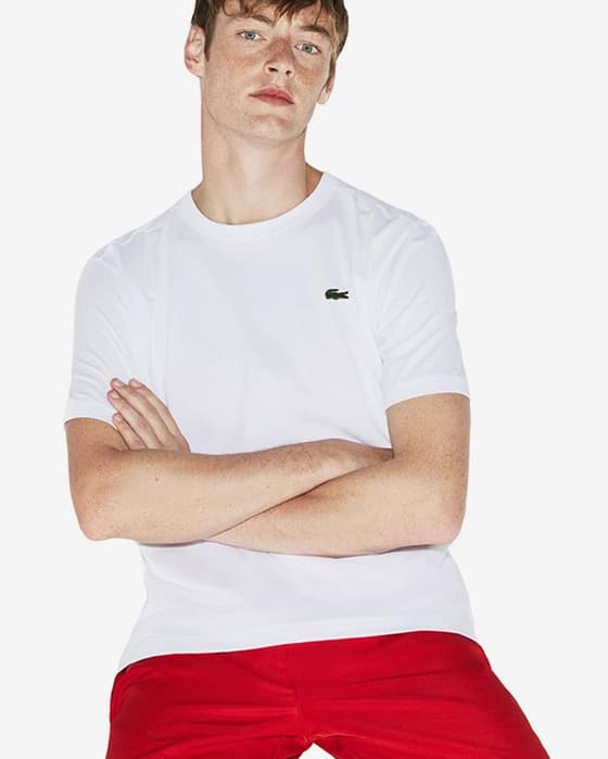 Camiseta Lacoste Sport manga corta blanco