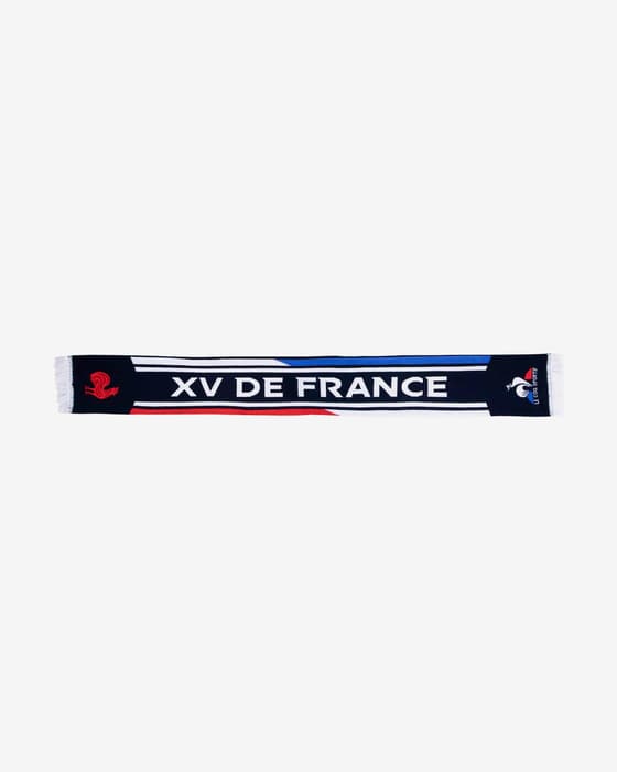 Bufanda Le Coq Sportif France Rugby Fanwear azul marino blanco