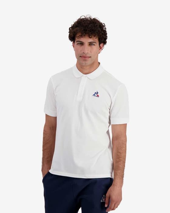 Polo Le Coq Sportif Essentiels Nº1 manga corta blanco puro