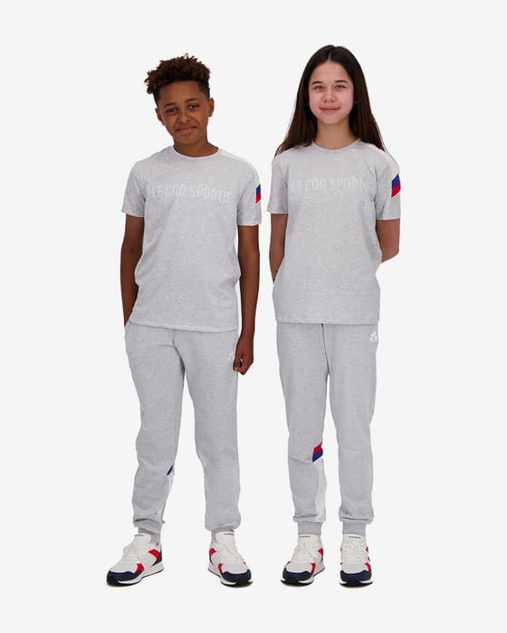 Le Coq Sportif Mini Moi Tri N1 Short Sleeve T-shirt grey Kids