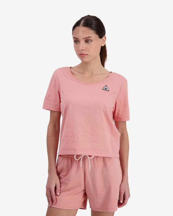 Le Coq Sportif Essentials N1 Damen T-Shirt rosa