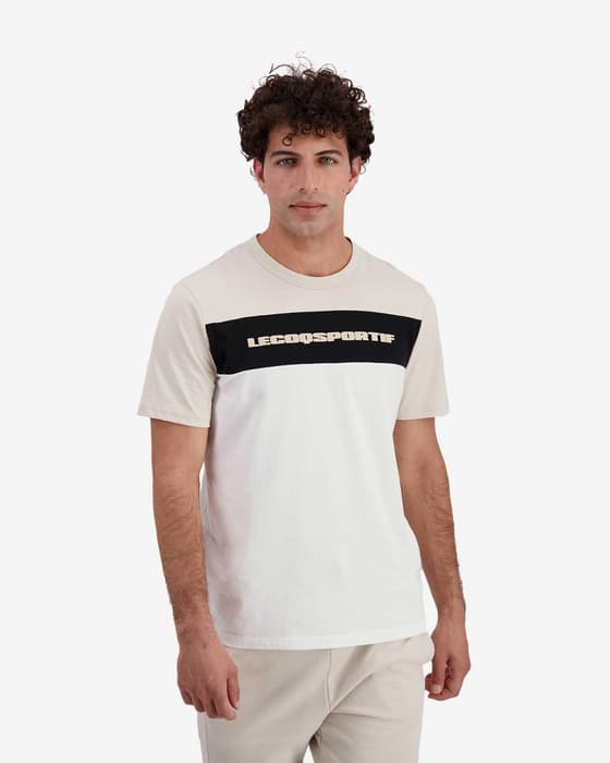 Le Coq Sportif Contemporain N2 T-Shirt weiß/beige