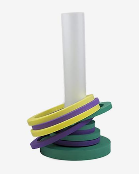 Jeu Leisis du héron flottant jaune vert violet